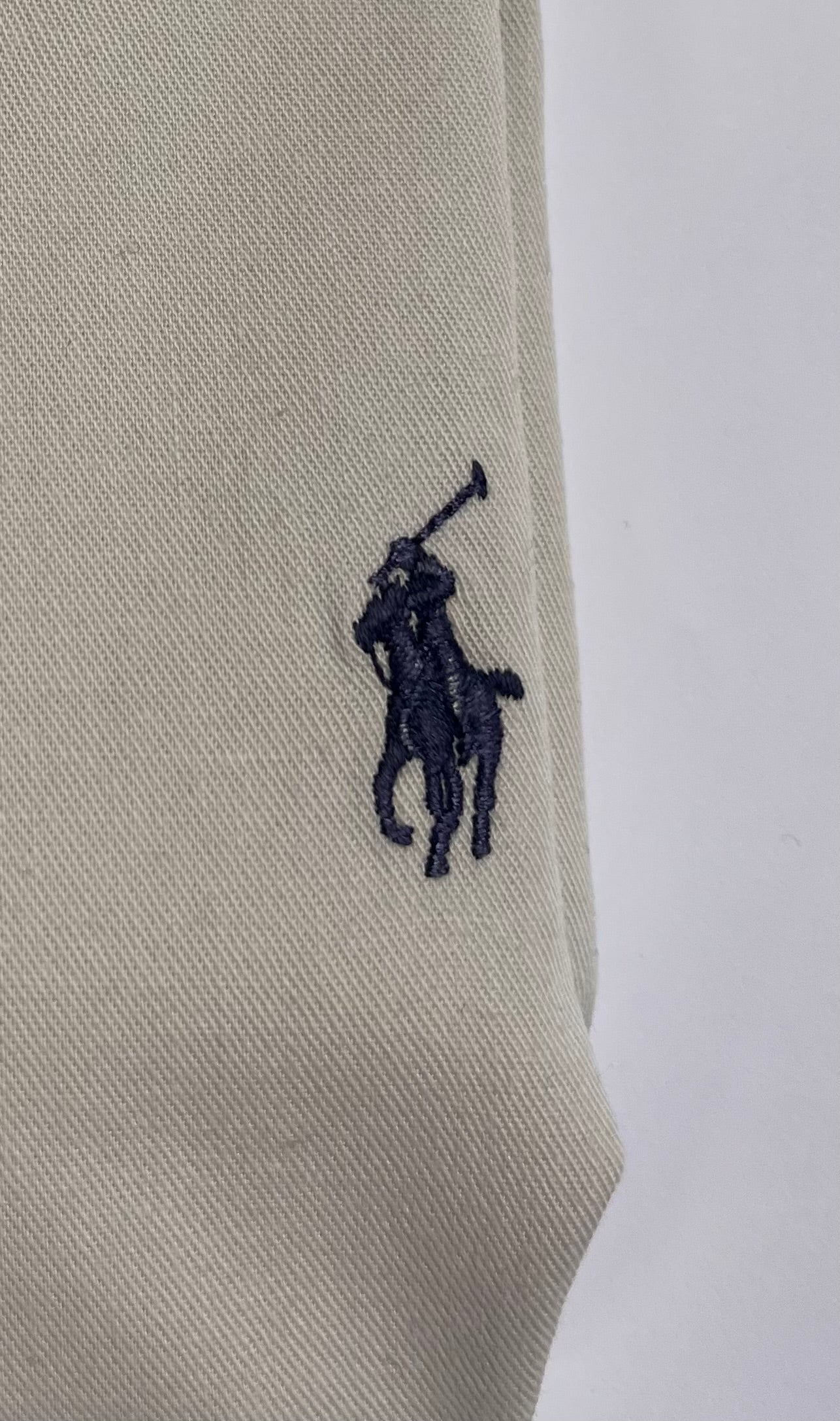 Polo Ralph Lauren Overhemd (Crèmewit, Korte Mouw, Maat XL)