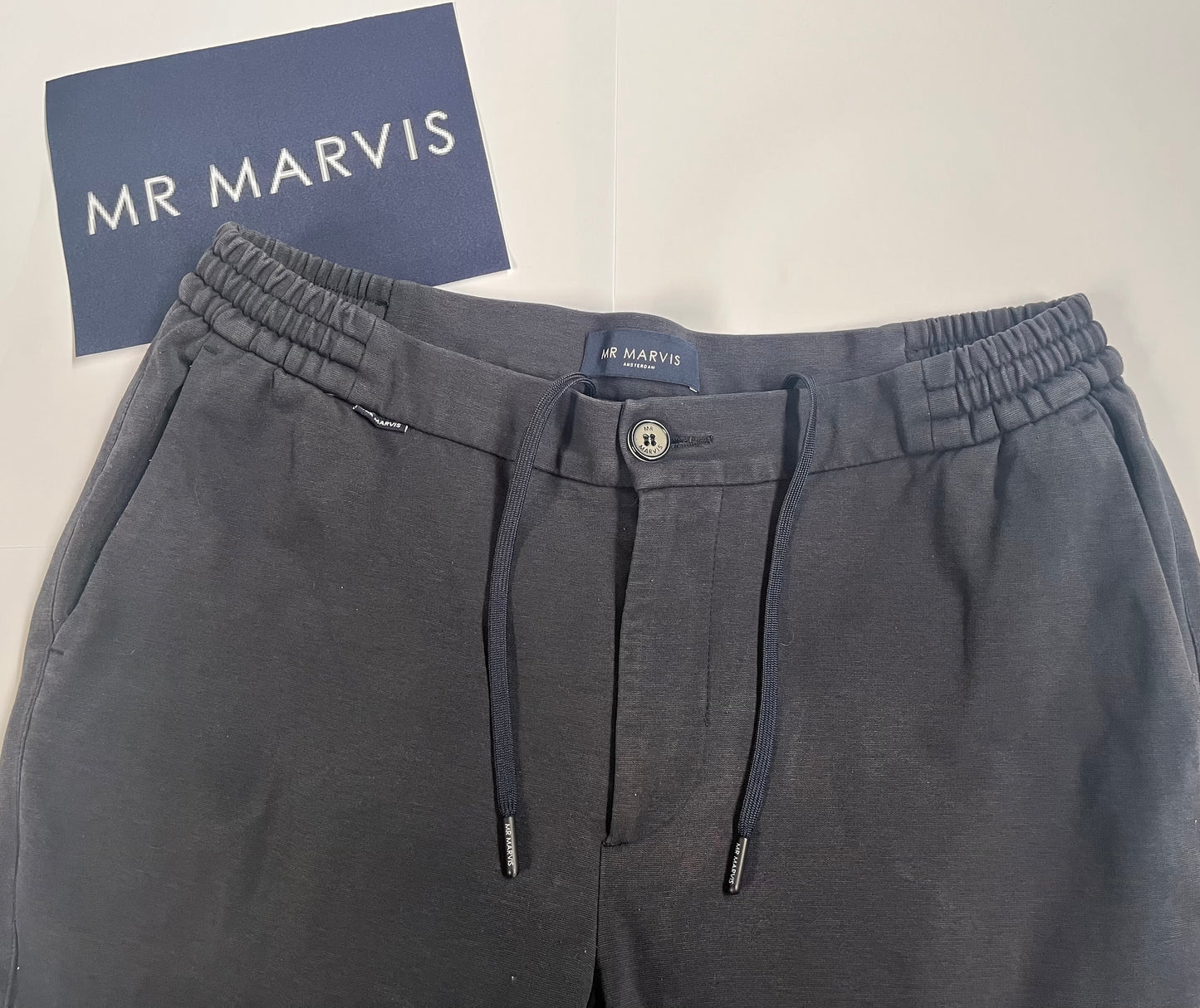 Mr Marvis Broek (Navy Blauw, Maat W34 L32)