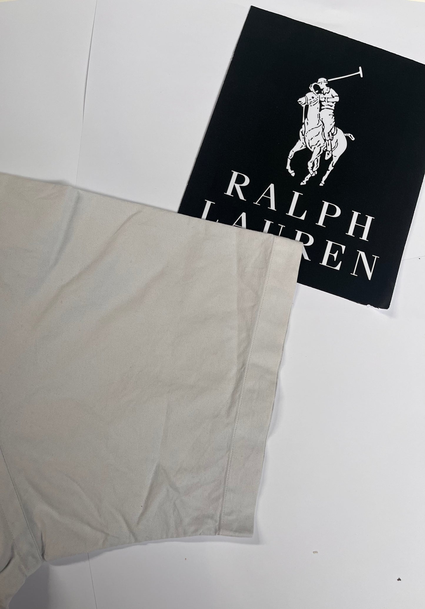 Polo Ralph Lauren Overhemd (Crèmewit, Korte Mouw, Maat XL)