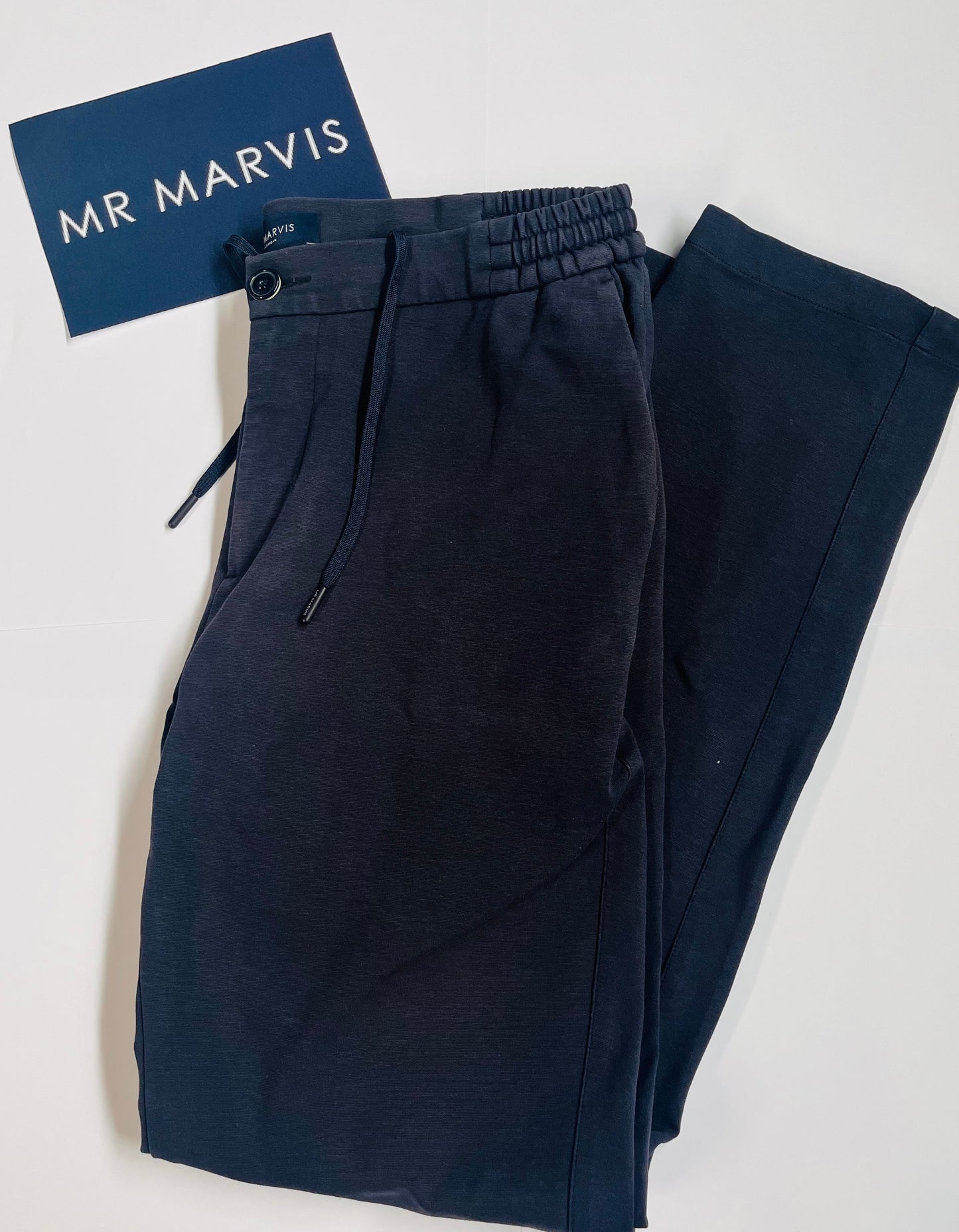 Mr Marvis Broek (Navy Blauw, Maat W34 L32)