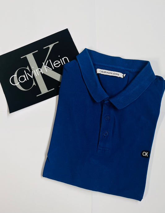 Calvin Klein Polo (Klassiek Blauw, Maat XXL)